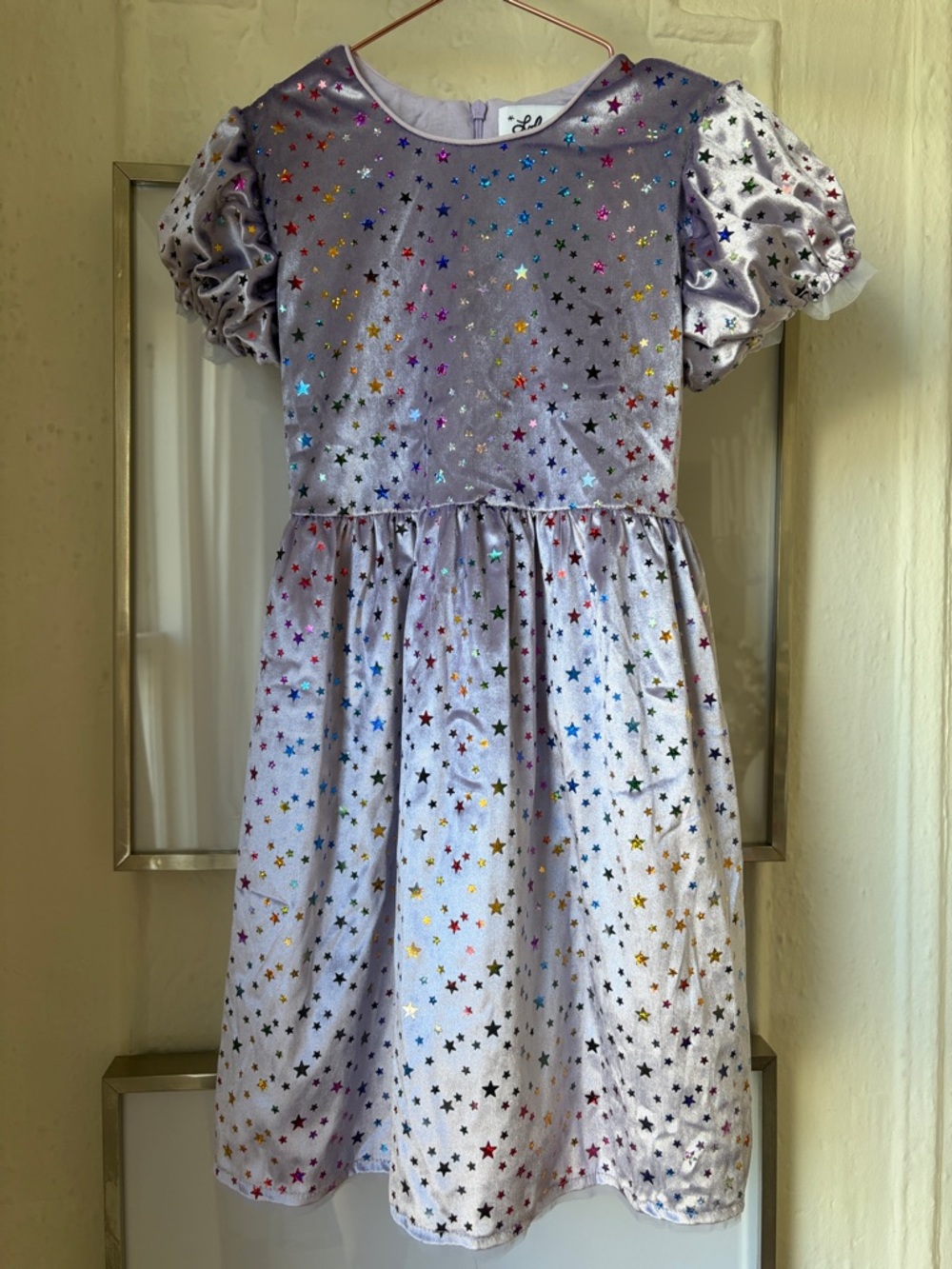 Lola + The Boys Lavender Wrap-Style Midi Dress